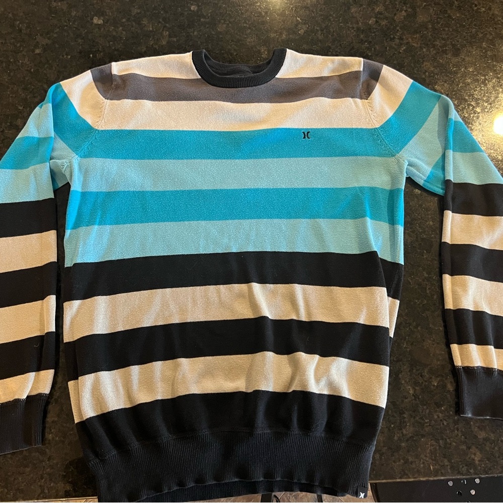 Hurley Multicolor Striped Crewneck Sweater